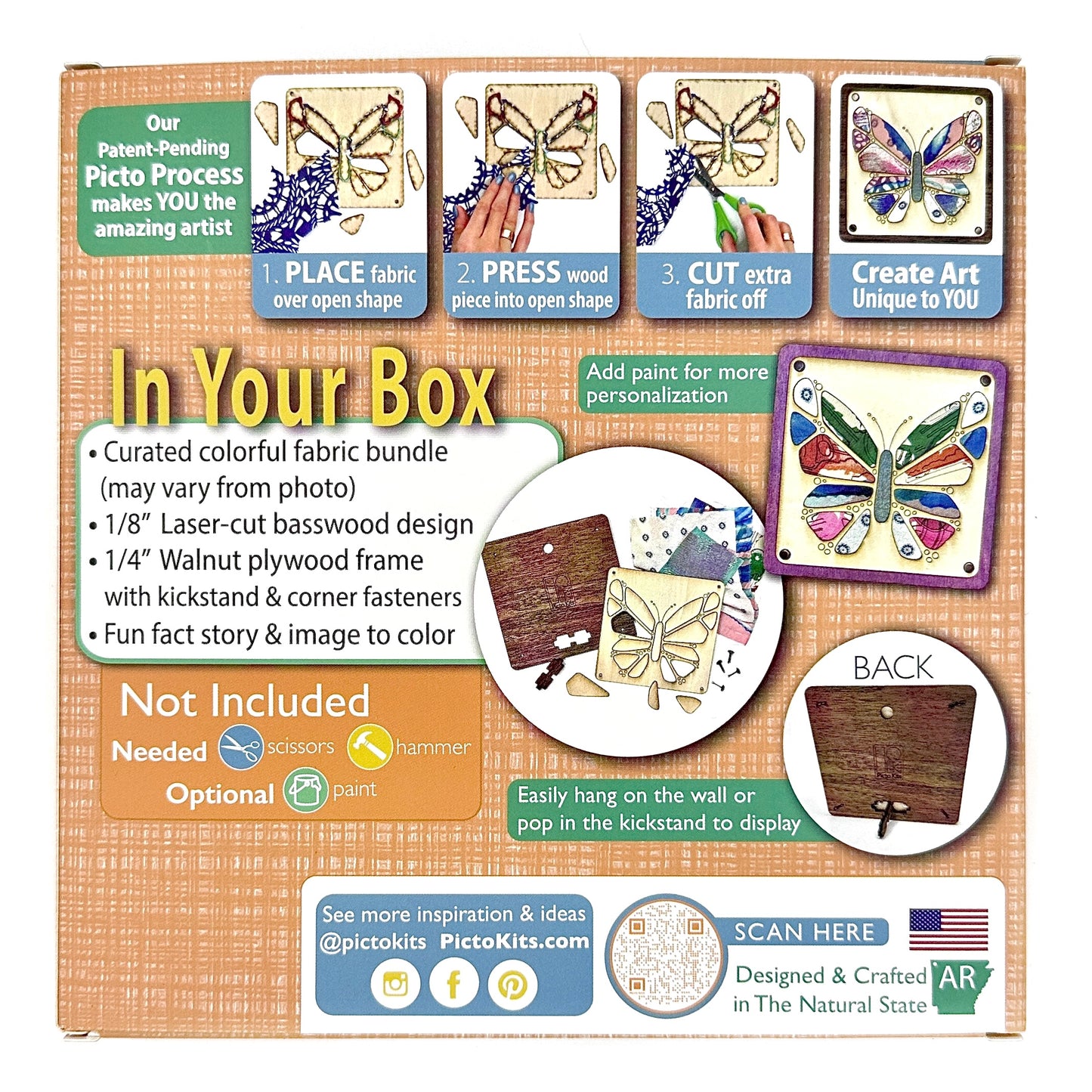 Picto Squares - BUTTERFLY