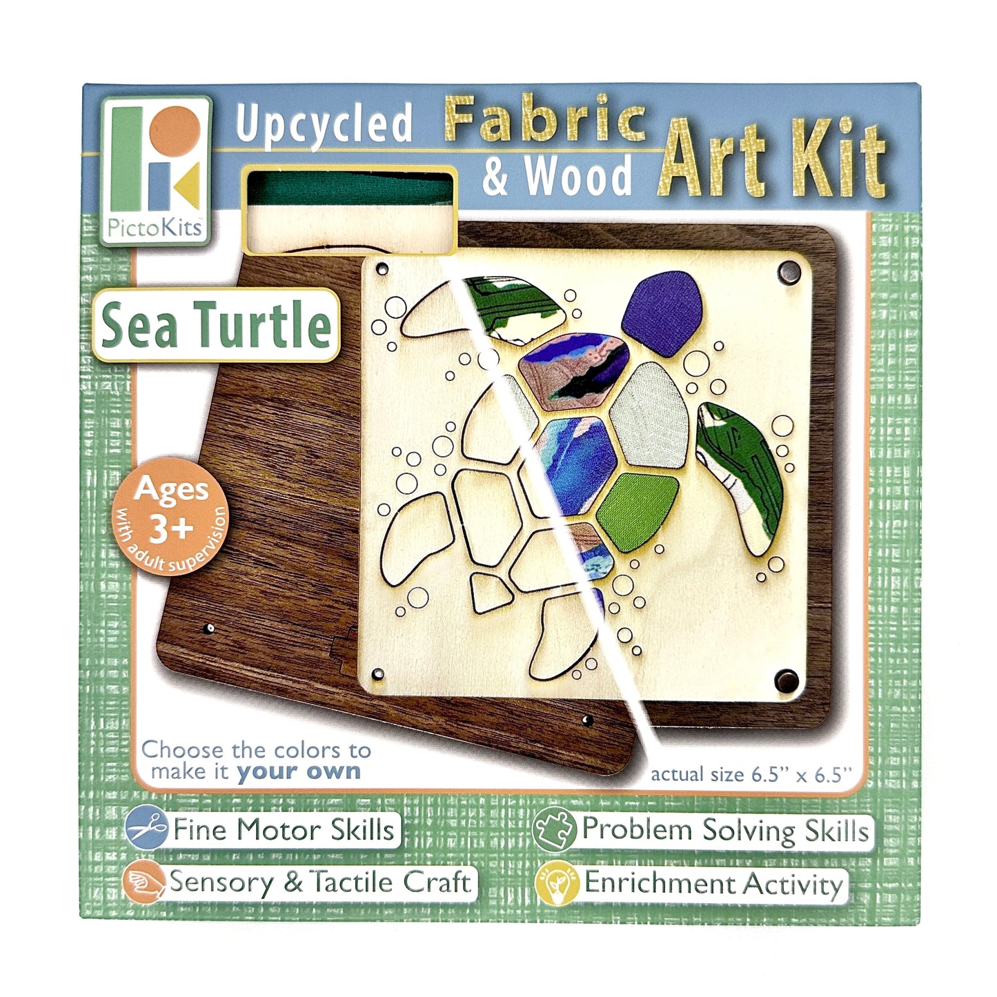 Picto Squares - SEA TURTLE
