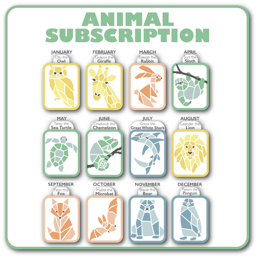 Animal 12 Month Subscription - Save 20% per Kit