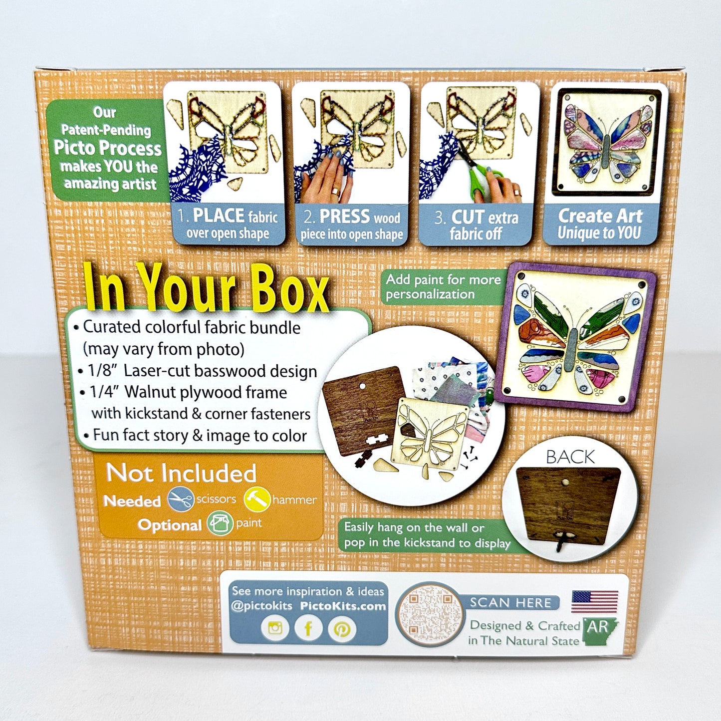Picto Squares - BUTTERFLY